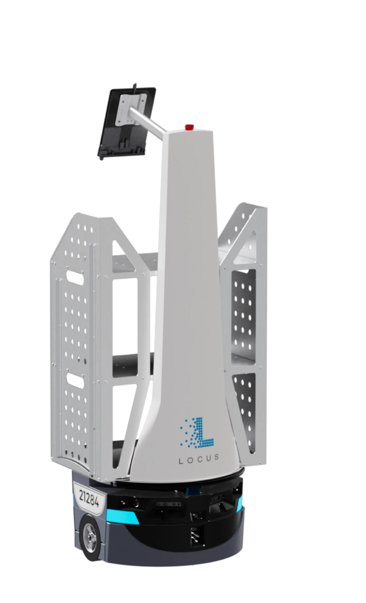 Locus Origin autonomous mobile robot with tote shelving